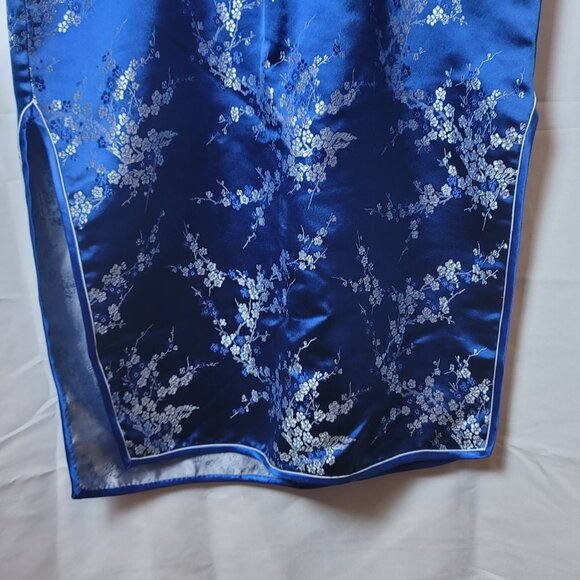 Traditional Blue Chinese Dress Size 36 Small - Picture 7 of 10